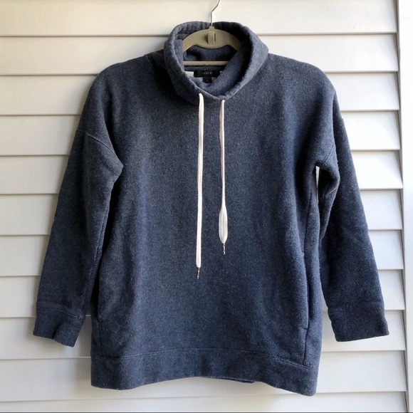 J. Crew Cowl Neck Sweatshirt - Picture 2 of 8